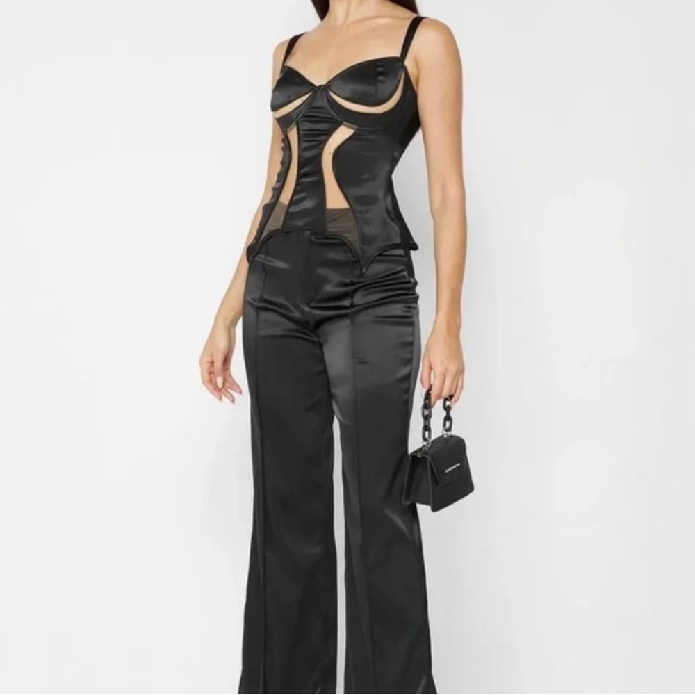 Maniere De Voir Satin Trousers - US 8